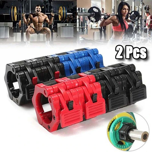 2Pcs 25/50mm Quick Release Barbell Clamps